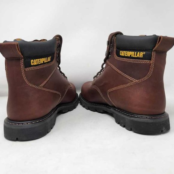 NWOB men\'s 13W Cat Footwear Second Shift steel toe construction boots 13 Wide